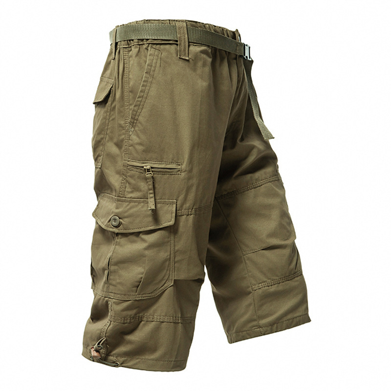 Men's Cotton 3/4 Pants Loose P - đánh giá và giá Mens Fashion Cargo Pants