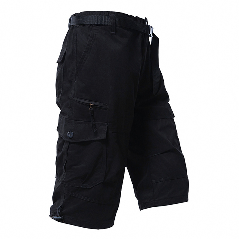 Men's Cotton 3/4 Pants Loose P - đánh giá và giá Mens Fashion Cargo Pants