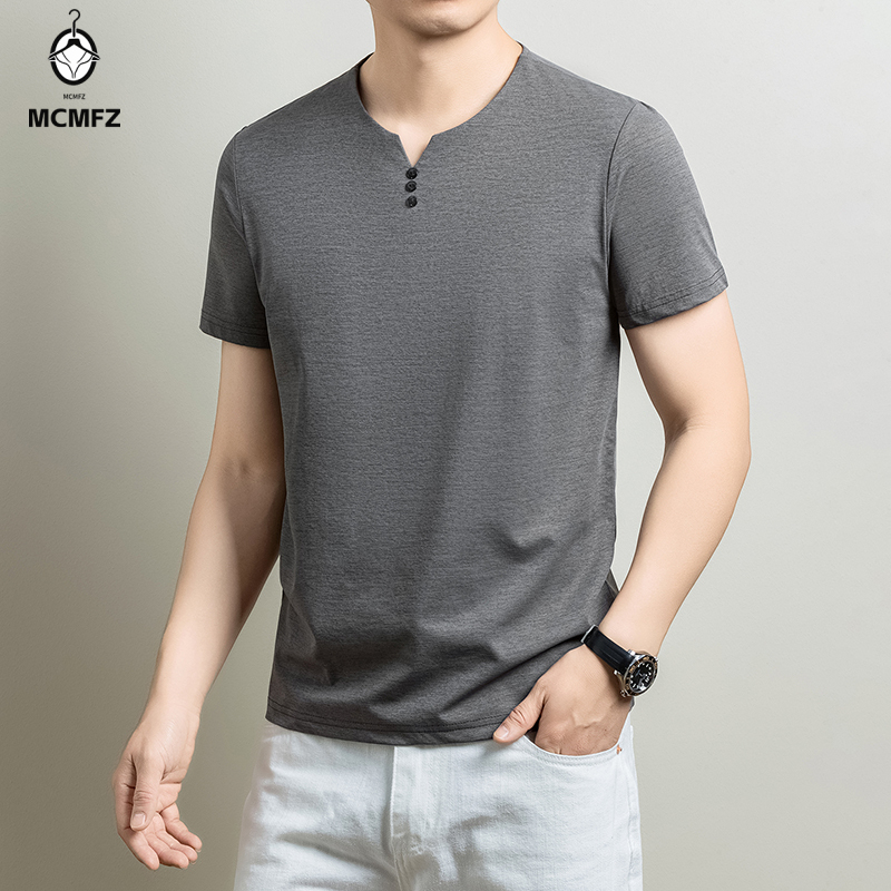 Mens Basic Henley T Shirt Comf - đánh giá và giá Men Fashion Upper