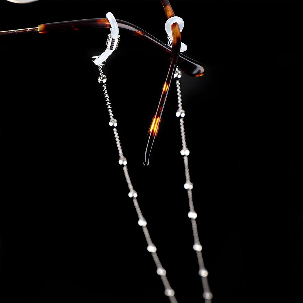 Retainer Beaded Eyeglass Silve - đánh giá và giá Mens Fashion Reading Glasses