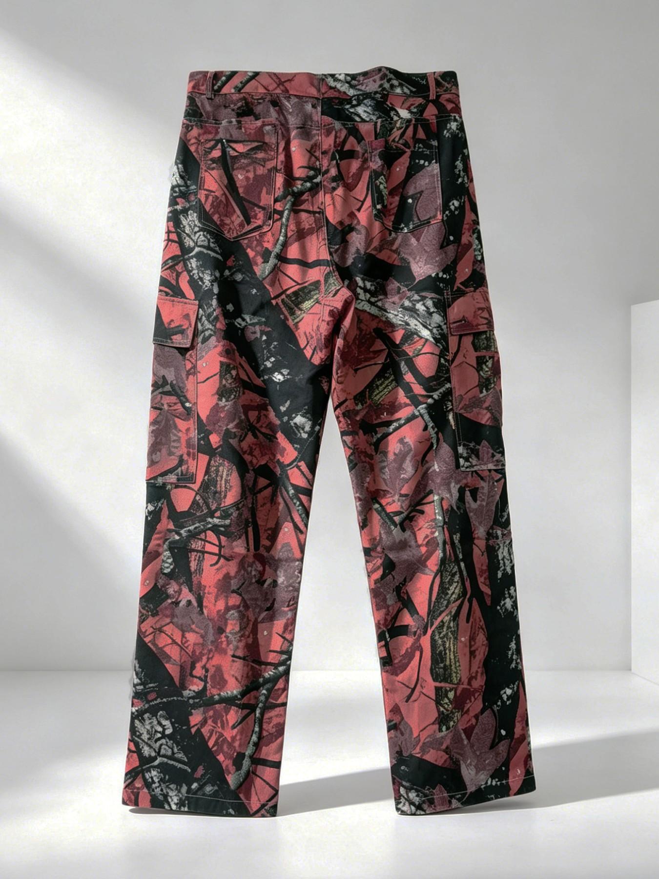 Men's Camo Straight Leg Loose  - đánh giá và giá Mens Fashion Camo Pants