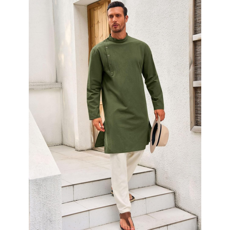 Mens Kaftan Thobe Robe Long Sl - đánh giá và giá Men'S Fashion Kurta