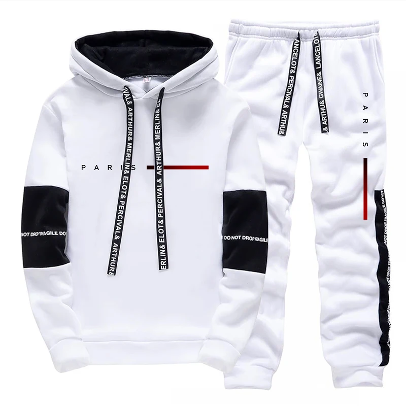Men's Set Paris Fashion Hoodie - đánh giá và giá Mens Fashion Streetwear