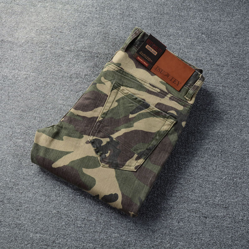 Designer Fashion Men Jeans Hig - đánh giá và giá Mens Fashion Camo Pants