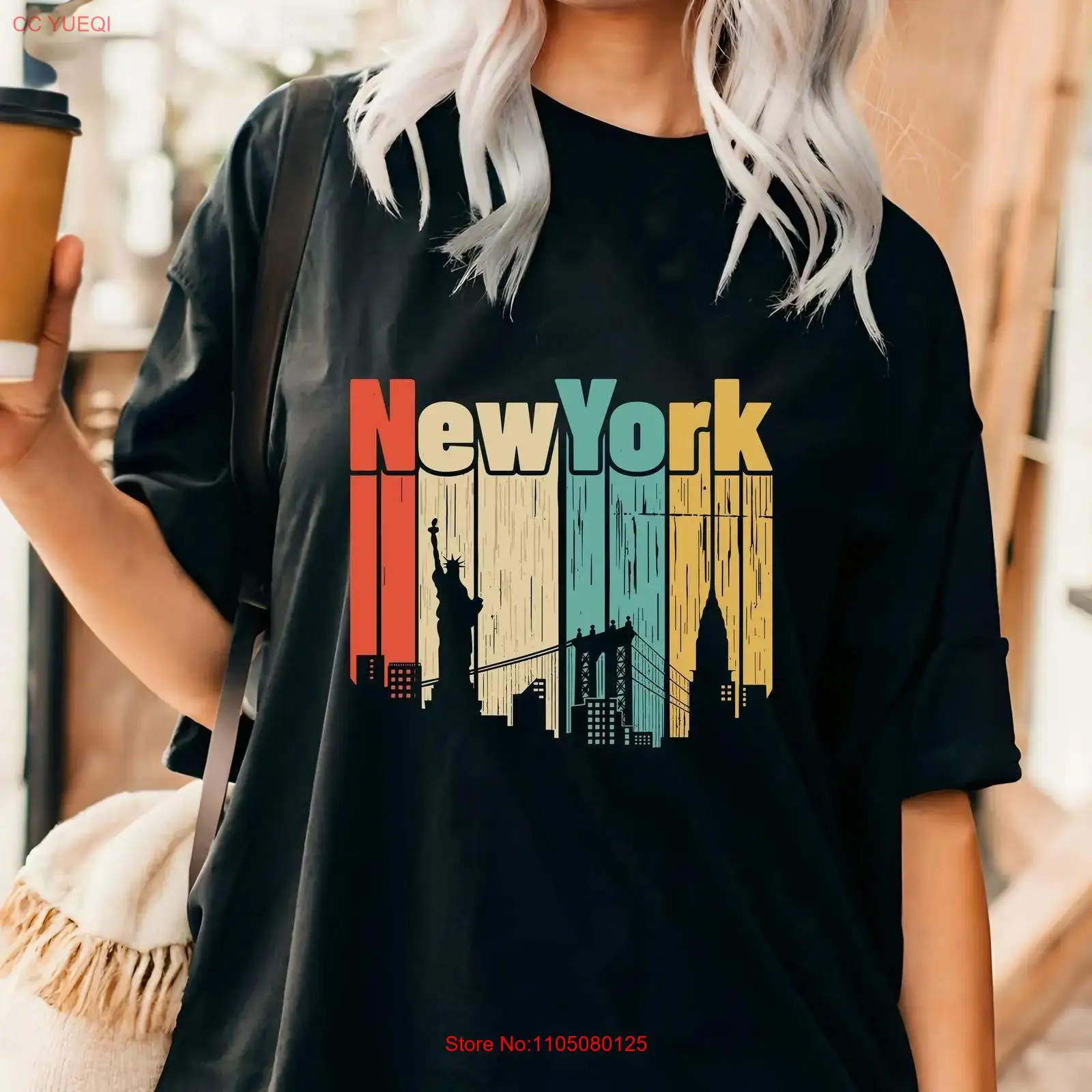 New York retro T shirt USA Tra - đánh giá và giá Men'S Fashion Nyc