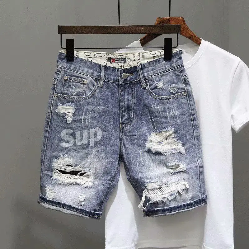 Men's Short Jeans Pants Black  - đánh giá và giá Mens Fashion Denim