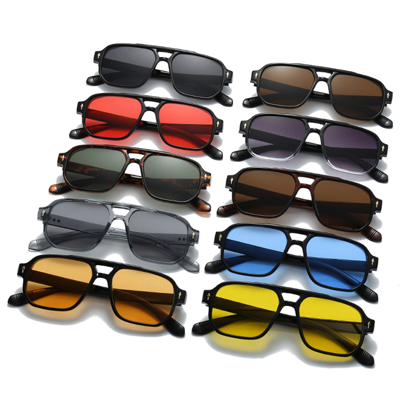 Vintage Double Bridges Men Squ - đánh giá và giá Men'S Fashion Glasses