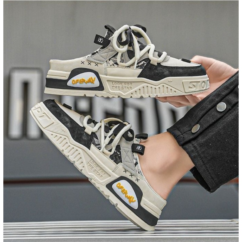 Fashion Men Casual Shoes Half  - đánh giá và giá Men'S Fashion Loafers Shoes