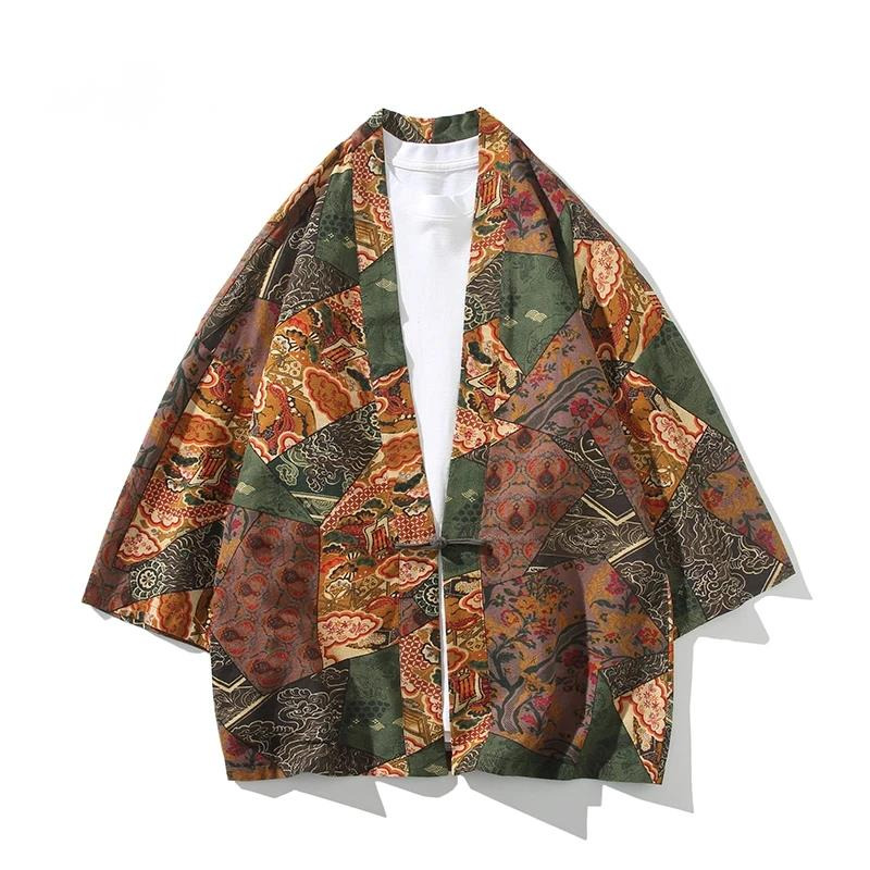 Ethnic Style Print Yukata Men  - đánh giá và giá Men'S Fashion Formal