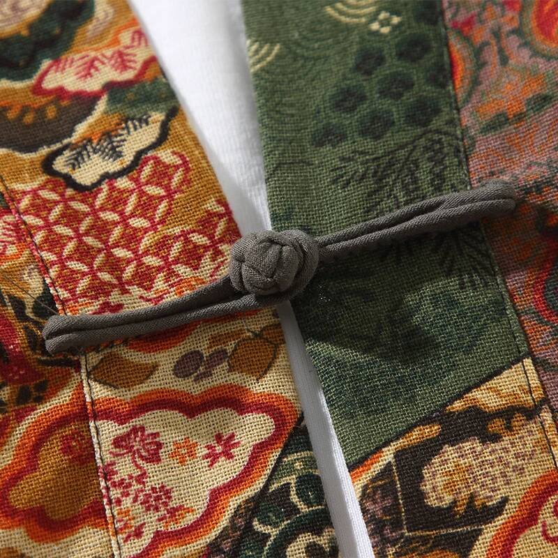 Ethnic Style Print Yukata Men  - đánh giá và giá Men'S Fashion Formal